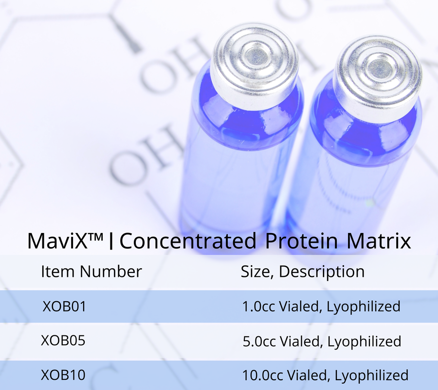 MaviX™ CONCENTRATED PROTEIN MATRIX FEATURES:
